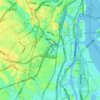 Carte topographique Tokyo, altitude, relief