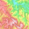 Carte topographique Laval-Roquecezière, relief, altitude