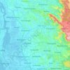 Carte topographique Kottayam, carte du relief, carte des altitudes
