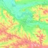 Carte topographique Lavaur, altitude, relief