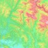 Carte topographique Ansó, carte du relief, carte des altitudes