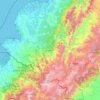 Carte topographique Nariño, carte du relief, carte des altitudes