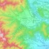 Carte topographique Giaveno, altitude, relief
