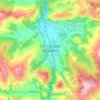 Carte topographique Los Corrales de Buelna, carte du relief, carte des altitudes
