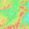 Carte topographique 伊賀国, altitude, relief