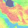 Carte topographique Iran, altitude, relief