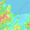 Carte topographique Skikda, carte du relief, carte des altitudes