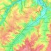 Carte topographique Wavre, carte du relief, carte des altitudes