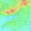 Carte topographique Komitat Baranya, altitude, relief