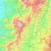 Carte topographique Risaralda, carte du relief, carte des altitudes