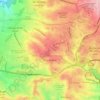 Carte topographique Dély Brahim, relief, altitude