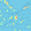 Carte topographique Cyclades, altitude, relief