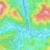 Carte topographique Santesteban, carte du relief, carte des altitudes