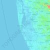 Carte topographique Alappuzha, carte du relief, carte des altitudes