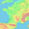 Carte topographique France, altitude, relief