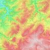 Carte topographique Manhay, altitude, relief