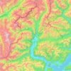 Carte topographique Tosa, carte du relief, carte des altitudes