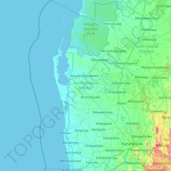 sri lanka map western province