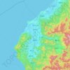 Carte topographique Fukui, altitude, relief