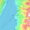 Carte topographique Reggio di Calabria, carte du relief, carte des altitudes