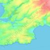Carte topographique Plougonvelin, altitude, relief