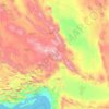 Carte topographique Kerman, altitude, relief