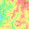 Carte topographique Noyal-Pontivy, altitude, relief