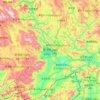 Carte topographique 景洪市, altitude, relief