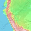 Carte topographique Pérou, altitude, relief