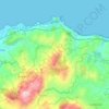 Carte topographique Cefalù, carte du relief, carte des altitudes