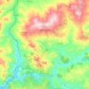 Carte topographique Mussomeli, carte du relief, carte des altitudes