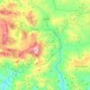 Carte topographique Cammarata, carte du relief, carte des altitudes