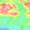 Carte topographique Caltabellotta, carte du relief, carte des altitudes
