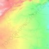 Carte topographique Ouled Djellal, relief, altitude