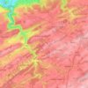 Carte topographique Modave, altitude, relief