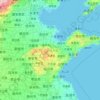 Carte topographique Shandong, altitude, relief