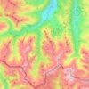 Carte topographique Saint-Lary-Soulan, relief, altitude