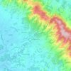 Carte topographique Lamporecchio, carte du relief, carte des altitudes