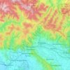 Carte topographique Pistoia, carte du relief, carte des altitudes
