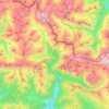 Carte topographique Torla-Ordesa, carte du relief, carte des altitudes