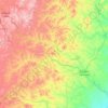 Carte topographique 科尔沁右翼前旗, altitude, relief