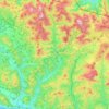 Carte topographique Esteribar, carte du relief, carte des altitudes