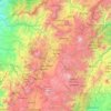 Carte topographique Pichincha, carte du relief, carte des altitudes