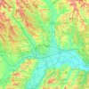Carte topographique Asti, carte du relief, carte des altitudes
