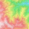 Carte topographique Oncino, altitude, relief