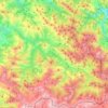 Carte topographique Caso, carte du relief, carte des altitudes