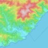 Carte topographique Tossa de Mar, carte du relief, carte des altitudes