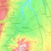 Carte topographique Tumbaco, carte du relief, carte des altitudes