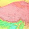 Carte topographique Tibet, carte du relief, carte des altitudes
