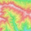 Carte topographique Elva, carte du relief, carte des altitudes